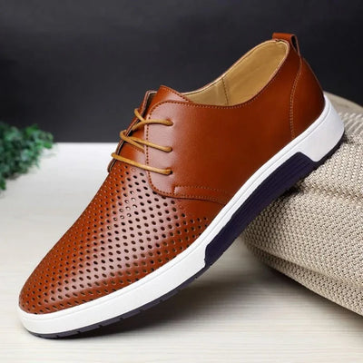 Orthopaedic Office Shoes with Breathable Pattern Men