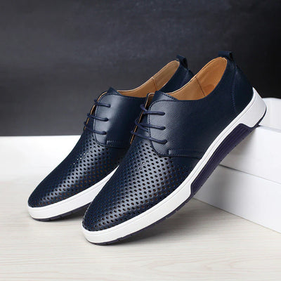 Orthopaedic Office Shoes with Breathable Pattern Men