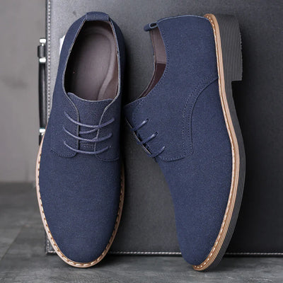 Suede Look Casual Office Shoes Men