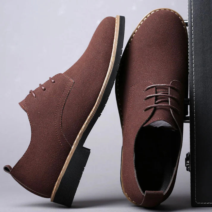 Suede Look Casual Office Shoes Men