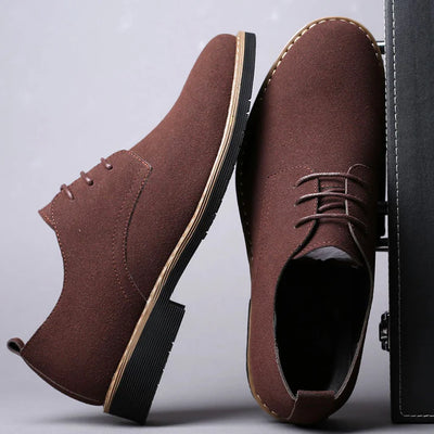 Suede Look Casual Office Shoes Men
