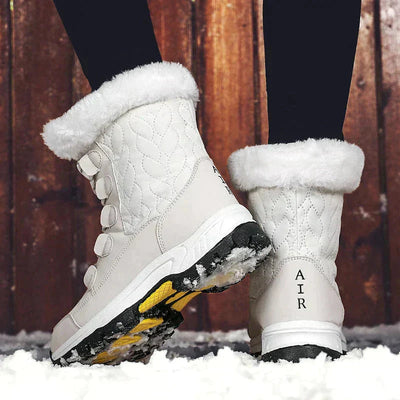 High Grip Snow Boots with Fur Lining Women
