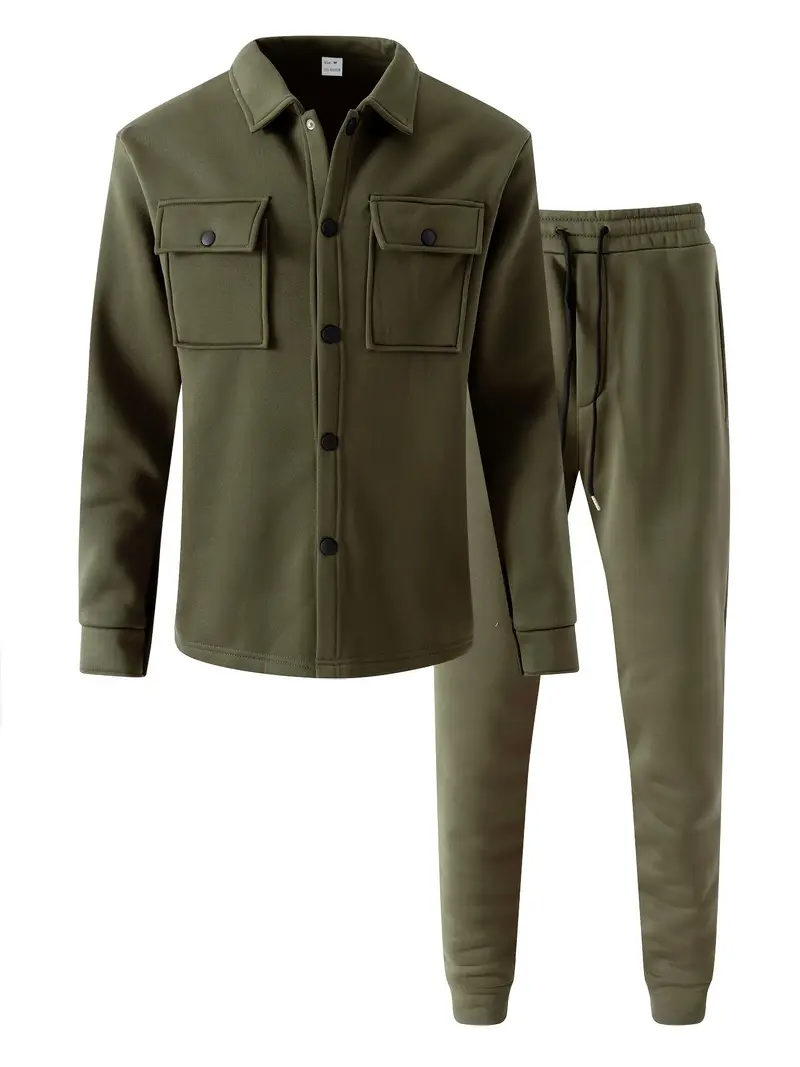 Elegant Casual Jacket and Trousers Set