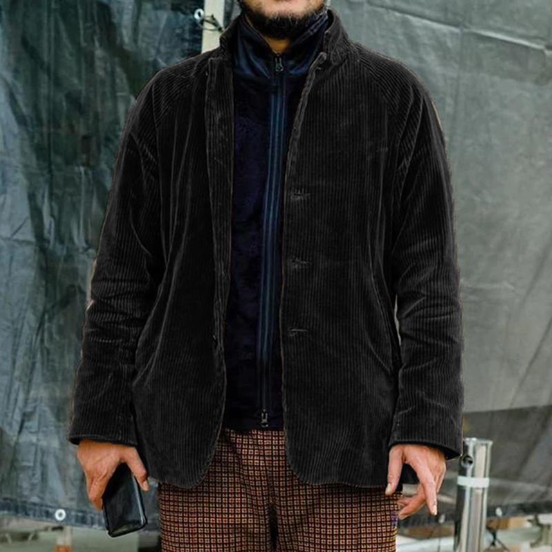 Classy Corduroy Button-Front Jacket Men