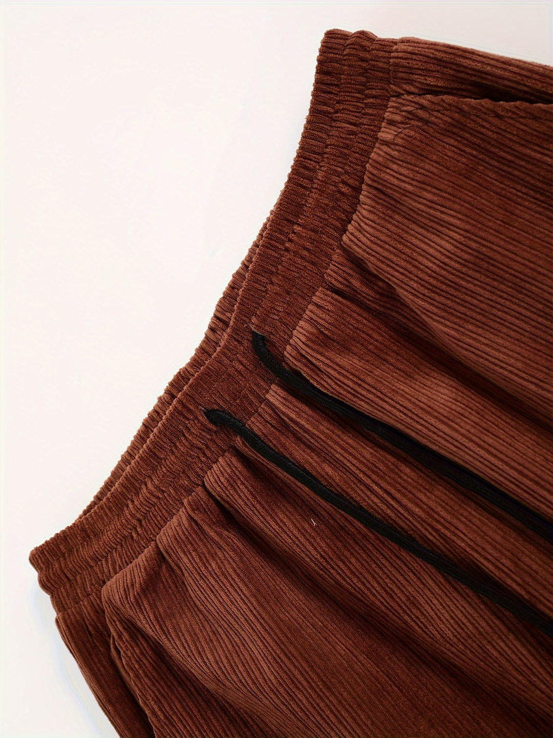 Elegant Corduroy Tracksuit Set