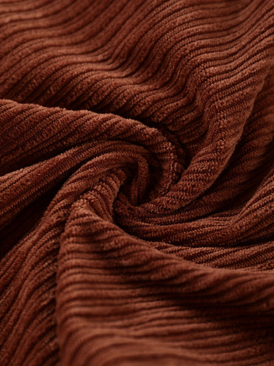 Elegant Corduroy Tracksuit Set