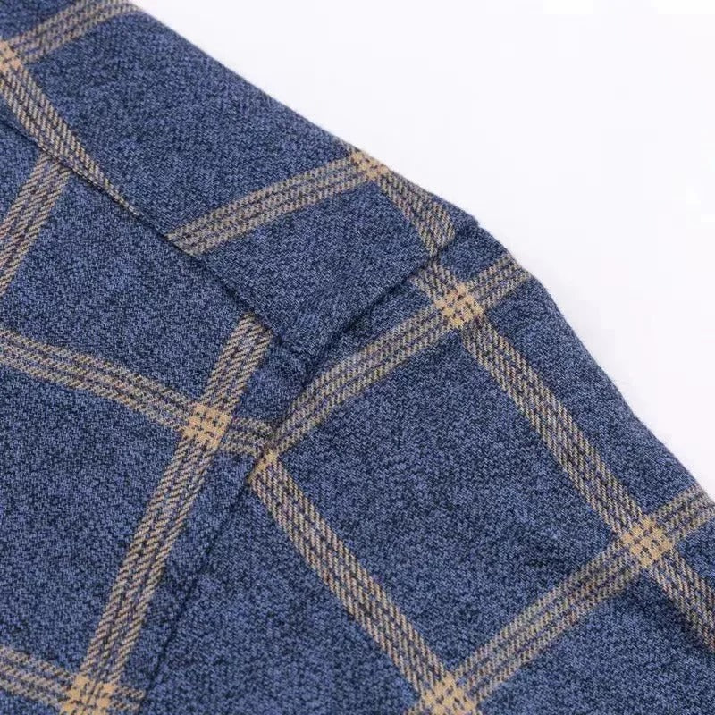 Elegant Diamond Pattern Cotton Shirt