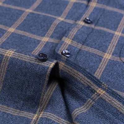 Elegant Diamond Pattern Cotton Shirt