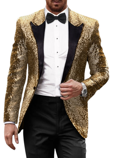 Ollie | Elegant Glitter Men's Blazer Suit