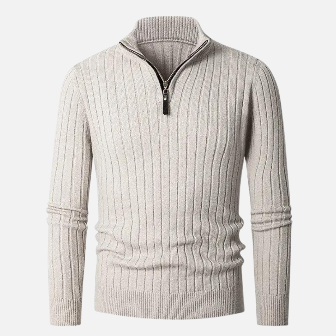 Elegant Half-Zip Jumper Men
