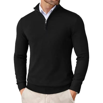 Elegant Half-Zip Jumper Men
