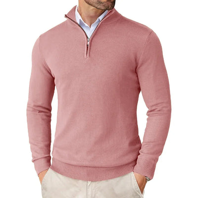 Elegant Half-Zip Jumper Men