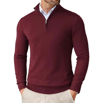 Elegant Half-Zip Jumper Men