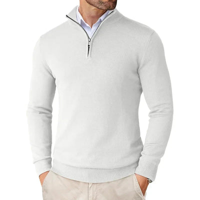 Elegant Half-Zip Jumper Men