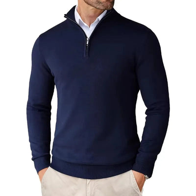 Elegant Half-Zip Jumper Men