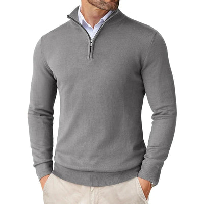 Elegant Half-Zip Jumper Men