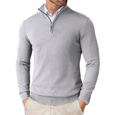 Elegant Half-Zip Jumper Men