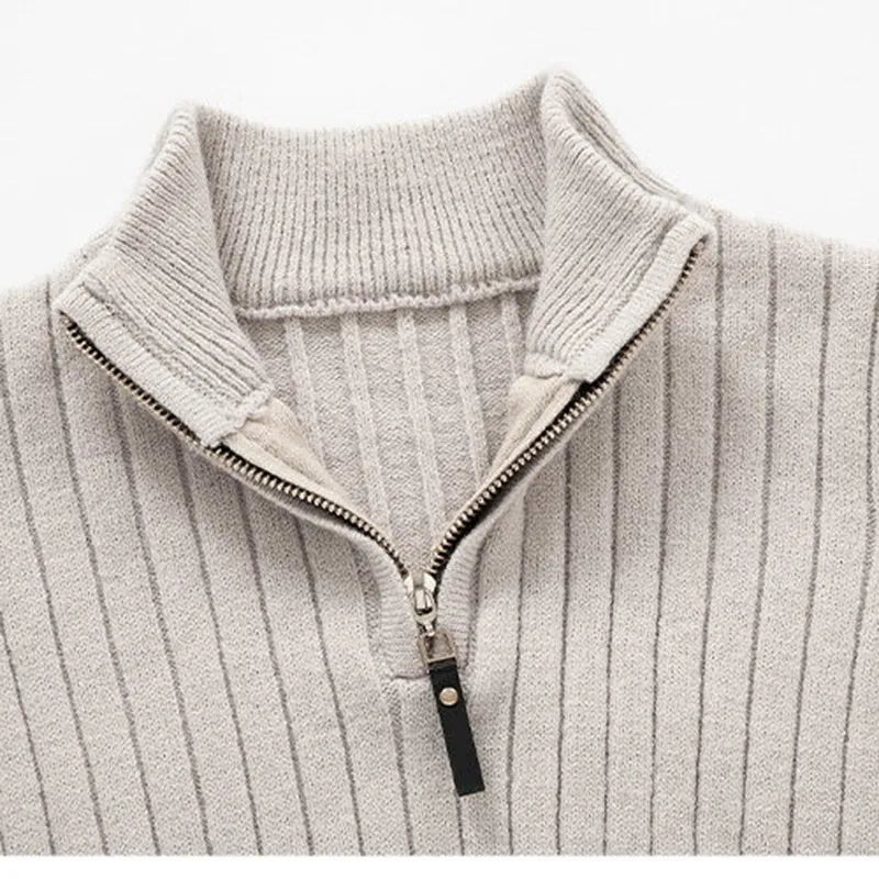 Elegant Half-Zip Jumper Men