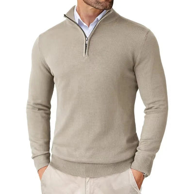 Elegant Half-Zip Jumper Men