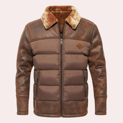 Edward - Insulated Faux Fur Winter Jacket Men