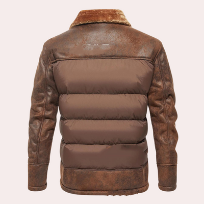 Edward - Insulated Faux Fur Winter Jacket Men