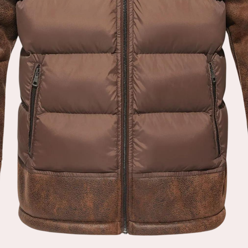 Edward - Insulated Faux Fur Winter Jacket Men