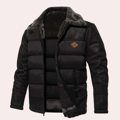 Edward - Insulated Faux Fur Winter Jacket Men
