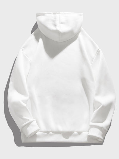 Elegant Knitted Hoodie White