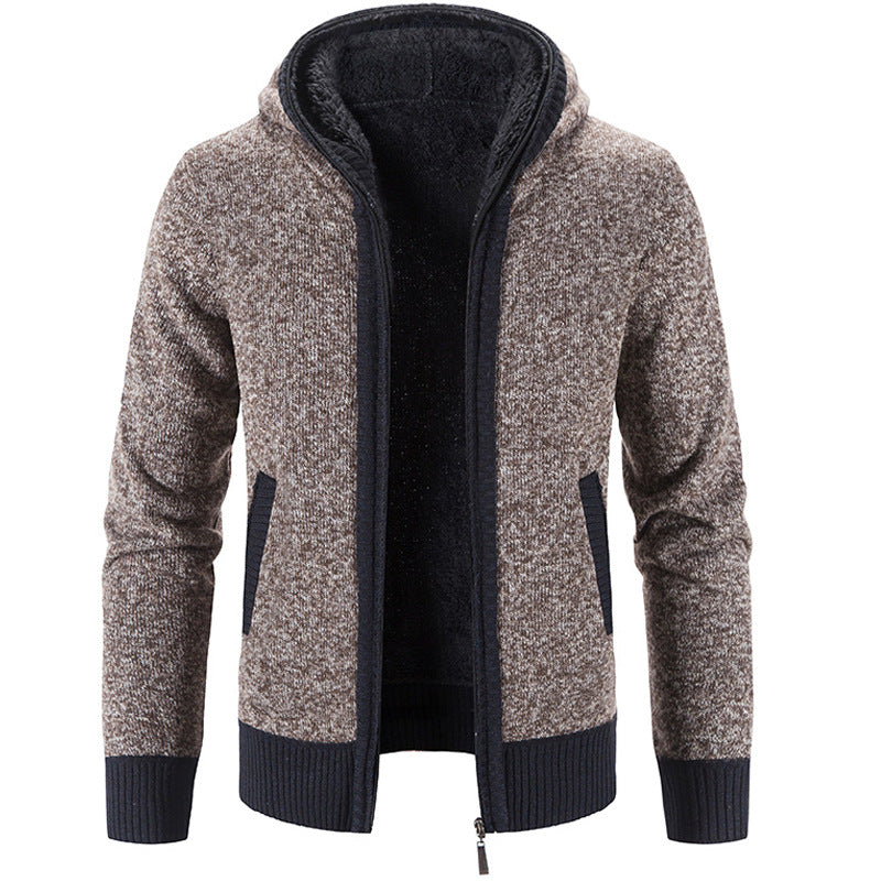 Joel | Knitted Hooded Men's Cardigan