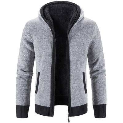 Joel | Knitted Hooded Men's Cardigan