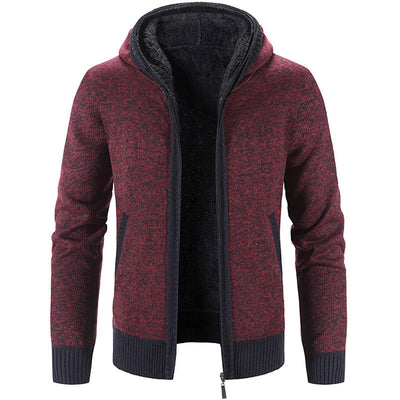 Joel | Knitted Hooded Men's Cardigan