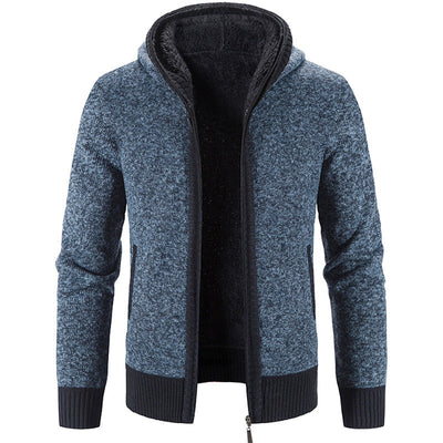 Joel | Knitted Hooded Men's Cardigan