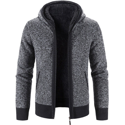 Joel | Knitted Hooded Men's Cardigan