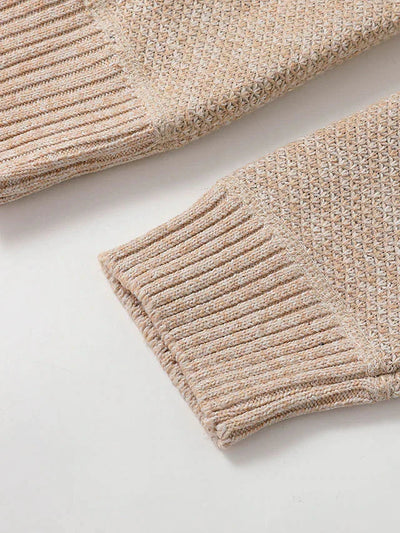 Knitted Zip-Up Cardigan Men