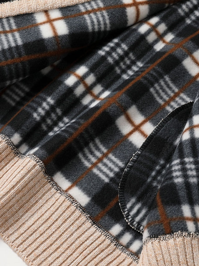 Knitted Zip-Up Cardigan Men