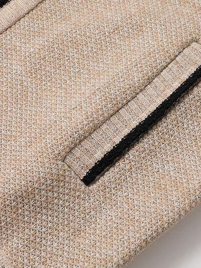 Knitted Zip-Up Cardigan Men