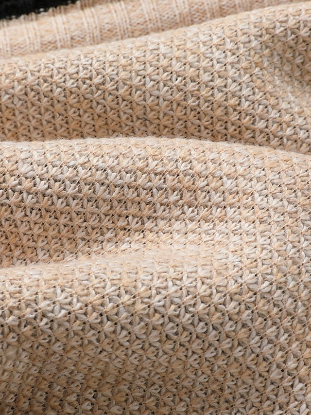 Knitted Zip-Up Cardigan Men