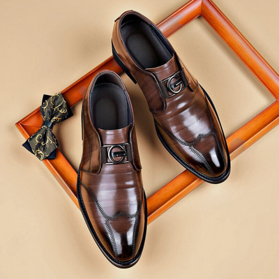 Elegant Leather Brogue Shoe