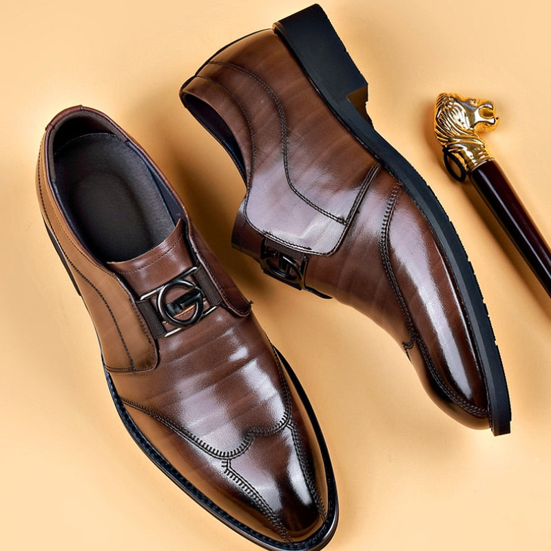 Elegant Leather Brogue Shoe