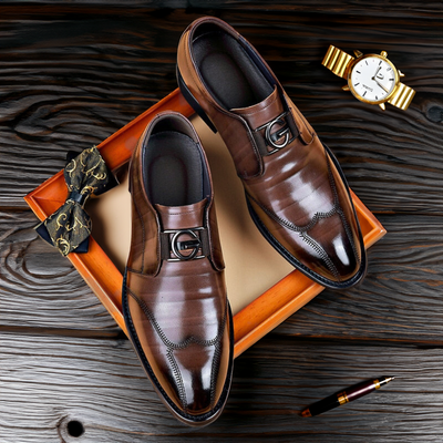 Elegant Leather Brogue Shoe