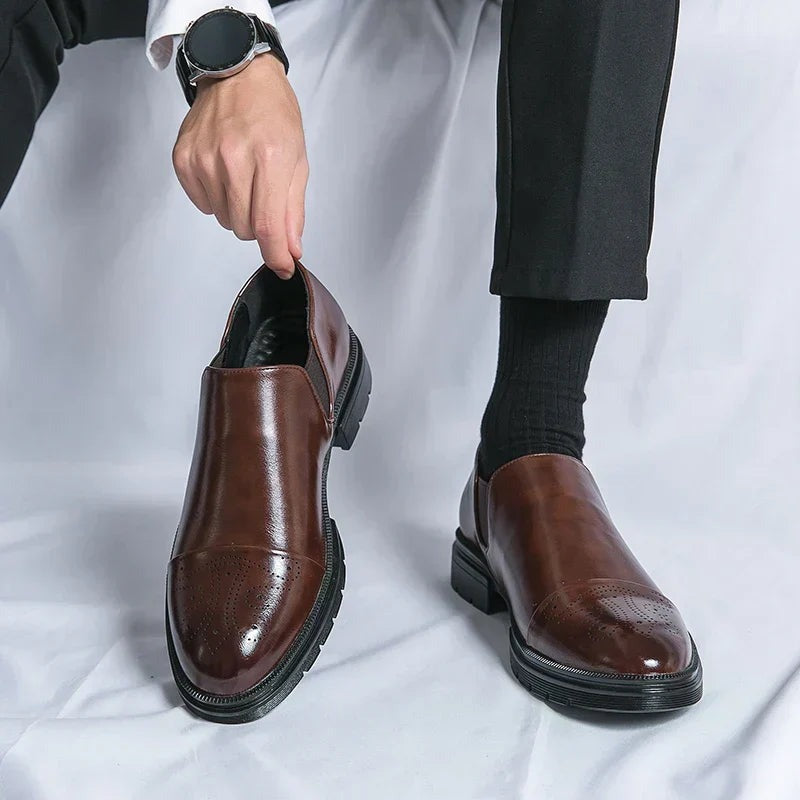 Elegant Brogue Shoes Men
