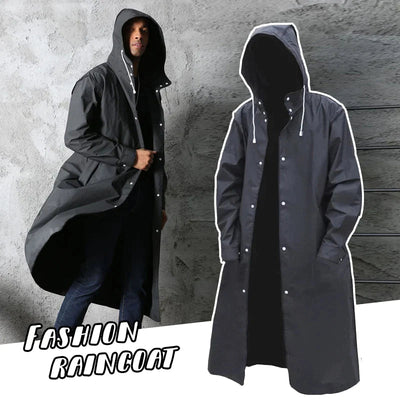Nicholas - Water-Resistant Rain Coat with Hood
