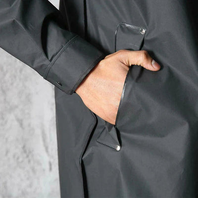 Nicholas - Water-Resistant Rain Coat with Hood