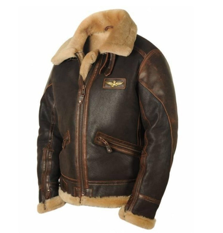 Charlie - Men's Faux Fur Bomber Jacket
