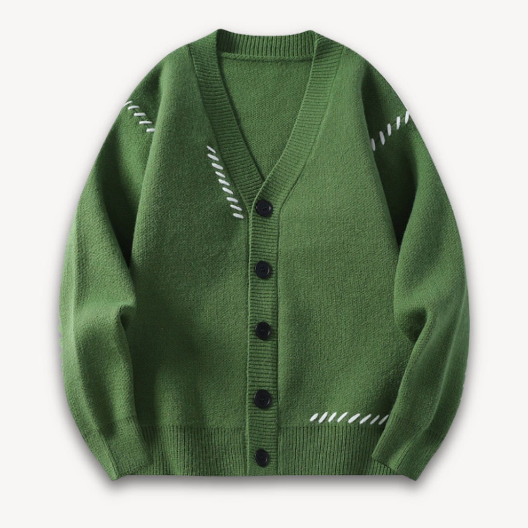Constantine - Oversized Wool Blend Buttoned Cardigan Men