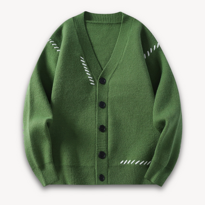 Constantine - Oversized Wool Blend Buttoned Cardigan Men