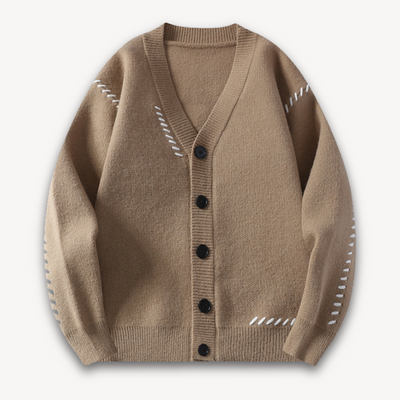 Constantine - Oversized Wool Blend Buttoned Cardigan Men