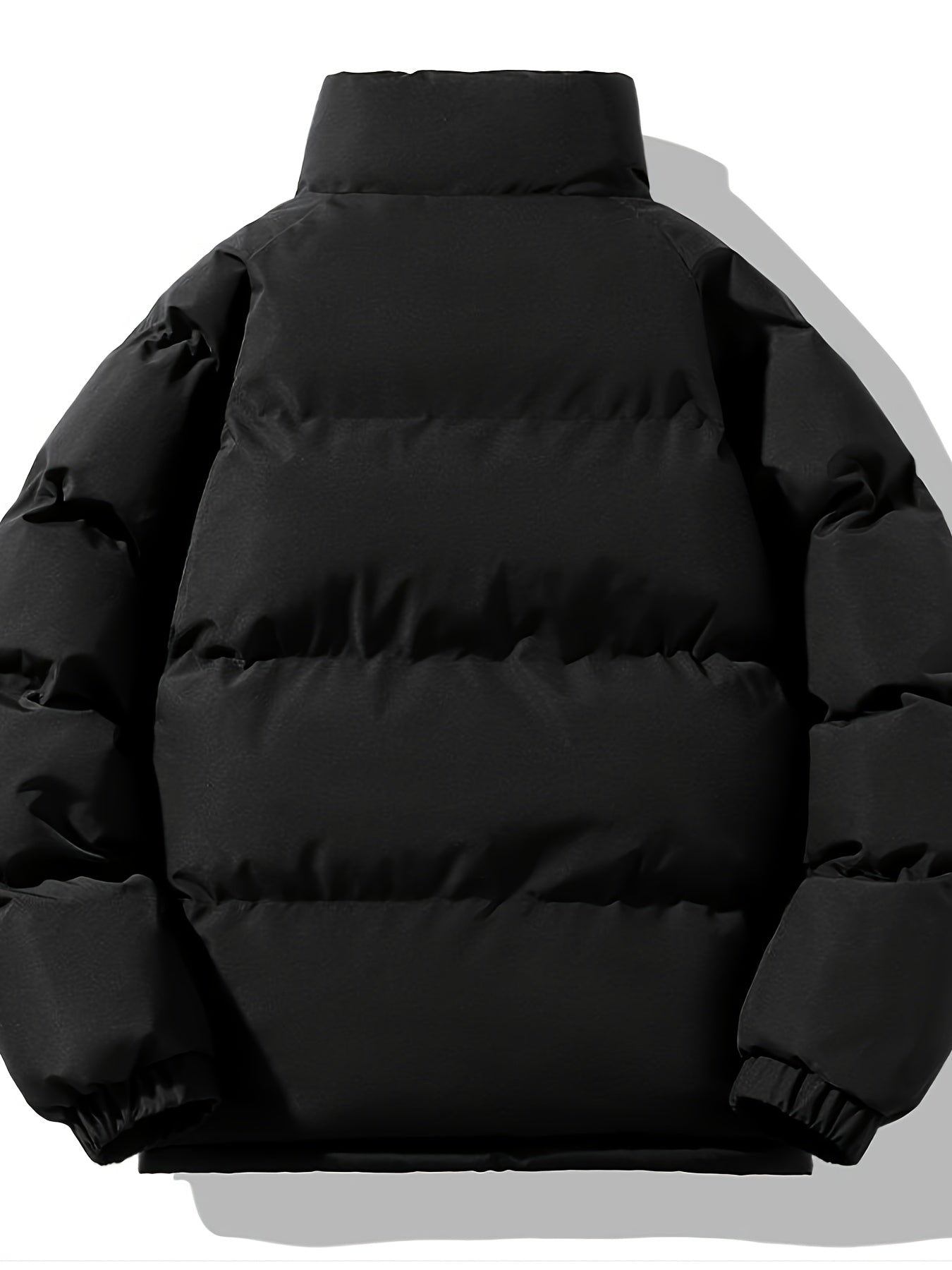 Harry - Plush Fleece Lined Puffer Jacket Black