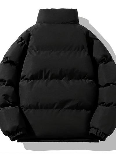 Harry - Plush Fleece Lined Puffer Jacket Black