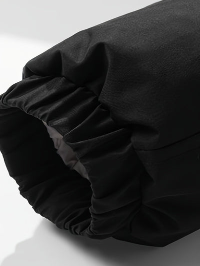 Harry - Plush Fleece Lined Puffer Jacket Black